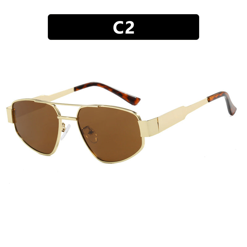 Gafas de Sol Doble Barra Unisex – Metal UV400 Trendy