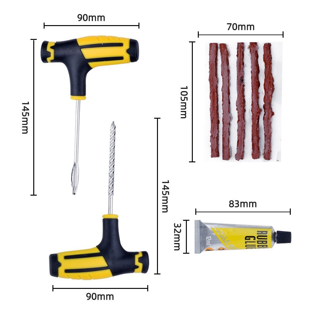 Kit de reparación de pinchazos para neumáticos de coche