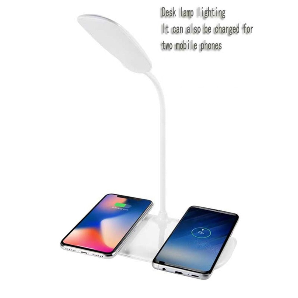 Lámpara de escritorio LED plegable táctil con carga de móvil