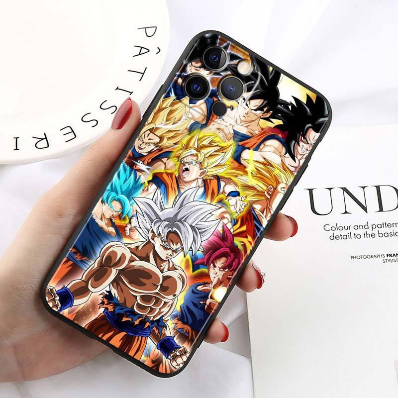 Funda Dragon Ball estilo cartoon para iPhone 15
