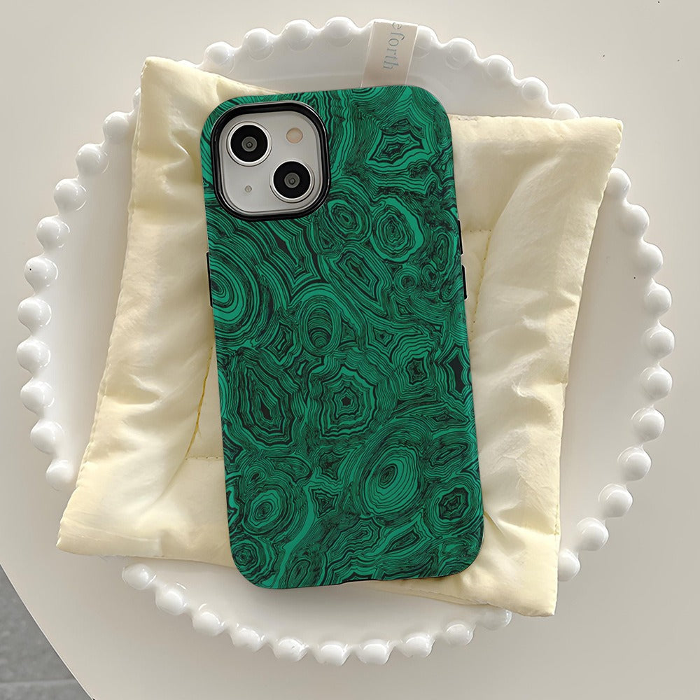 Funda abstracta 2 en 1 para iPhone - Rígida con protector