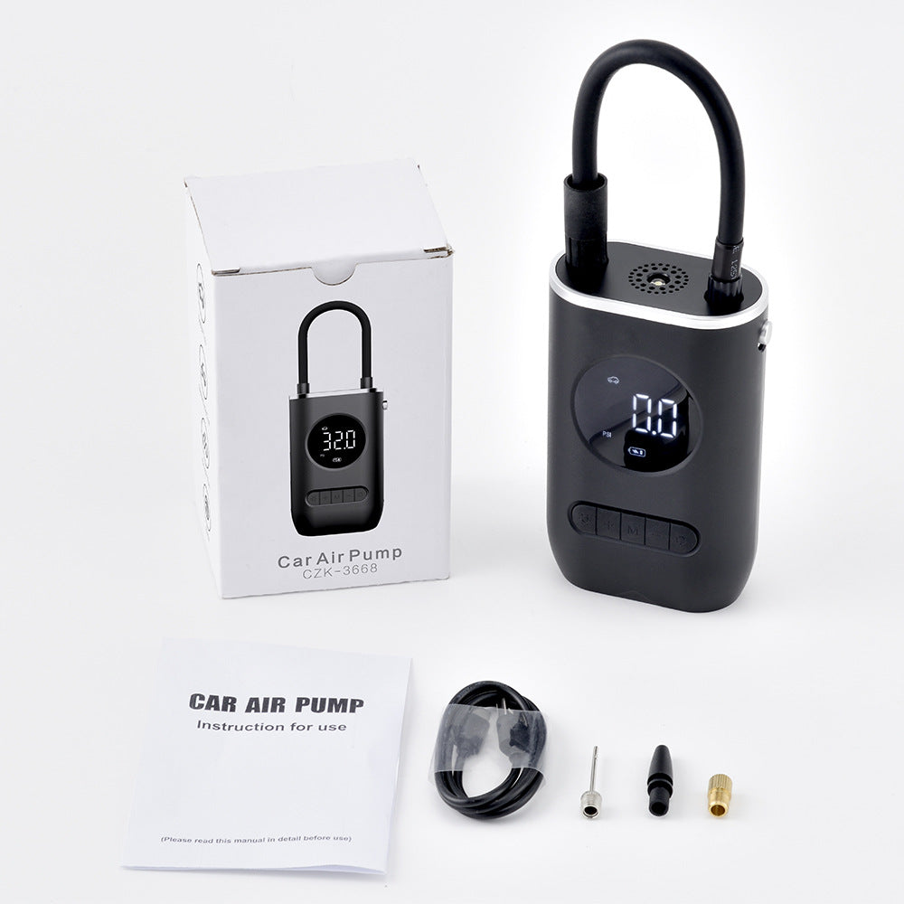 Inflador de neumáticos portátil recargable – Para coche, moto y bici sin necesidad de enchufe