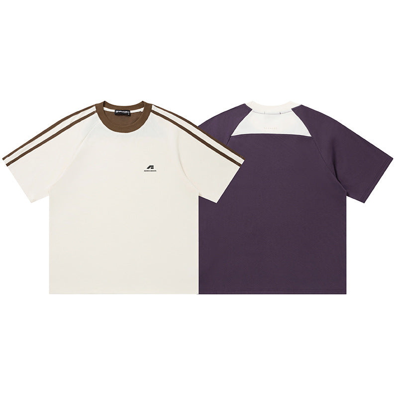 Camiseta Oversize Bicolor con Rayas — MCMZ Wear