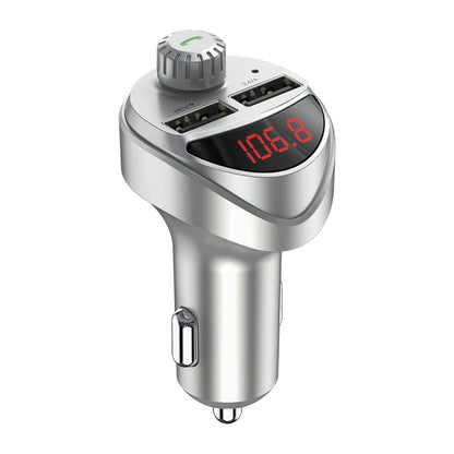 Transmisor FM Bluetooth para coche con cargador USB – Música y carga sin cables