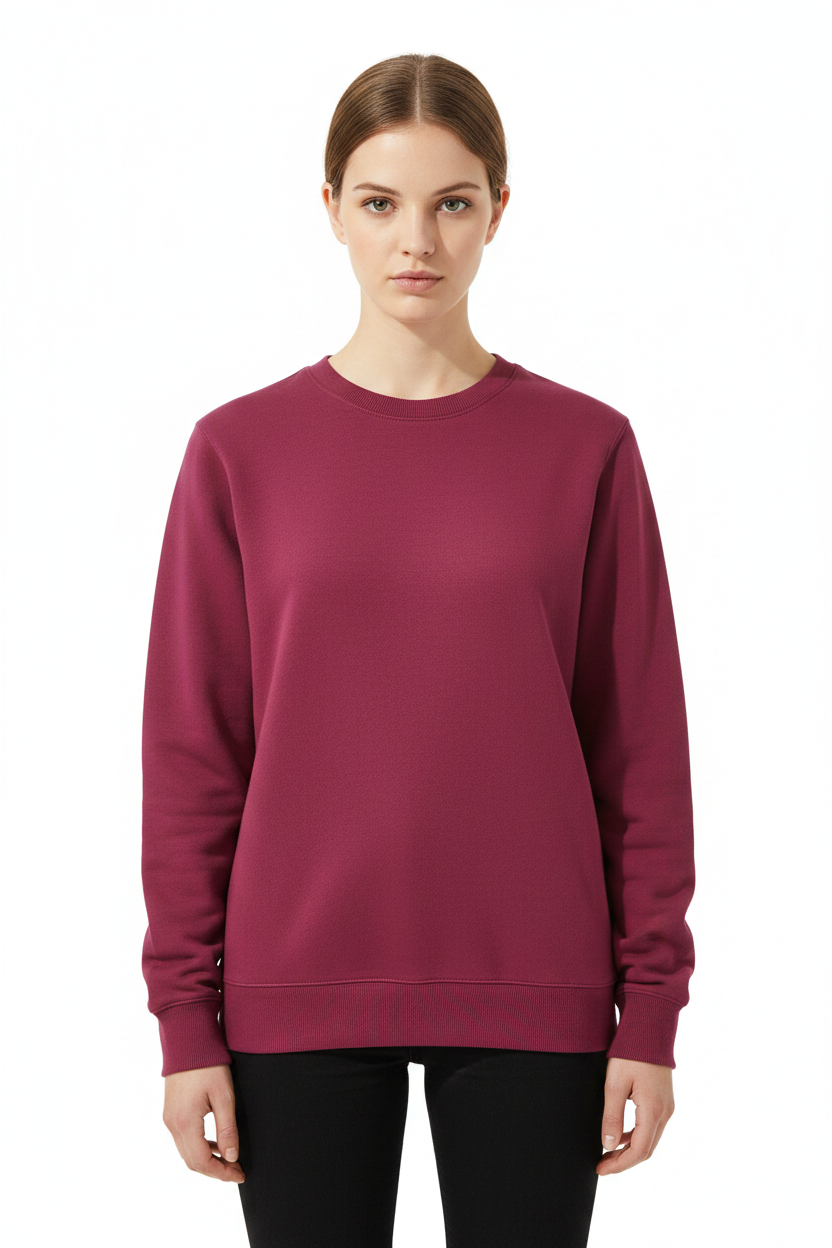 Modelo con sudadera Dark Pink
