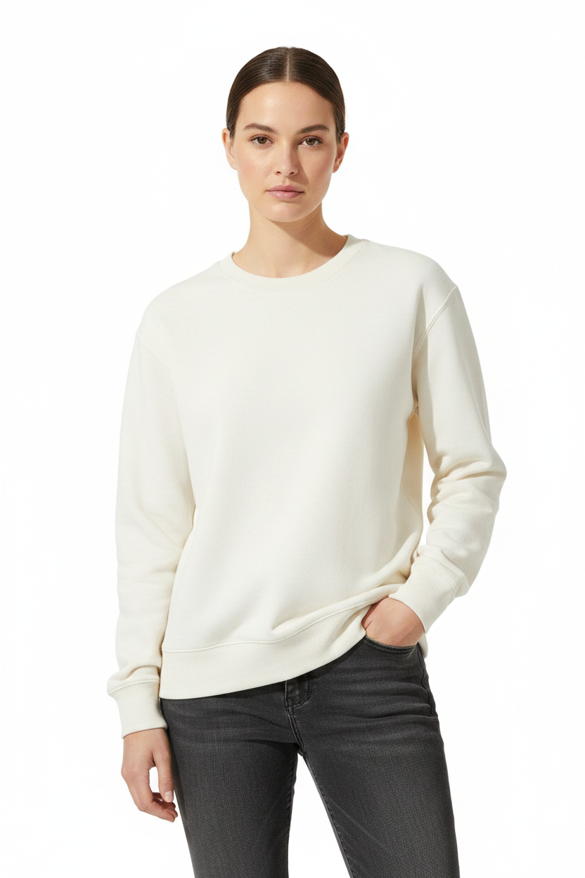 Modelo con sudadera Off White
